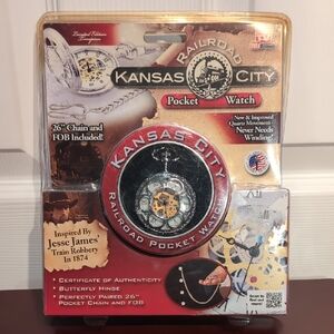 Kansas City Railroad Pocket Watch